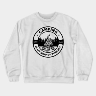 Camping is my kind of therapy Crewneck Sweatshirt